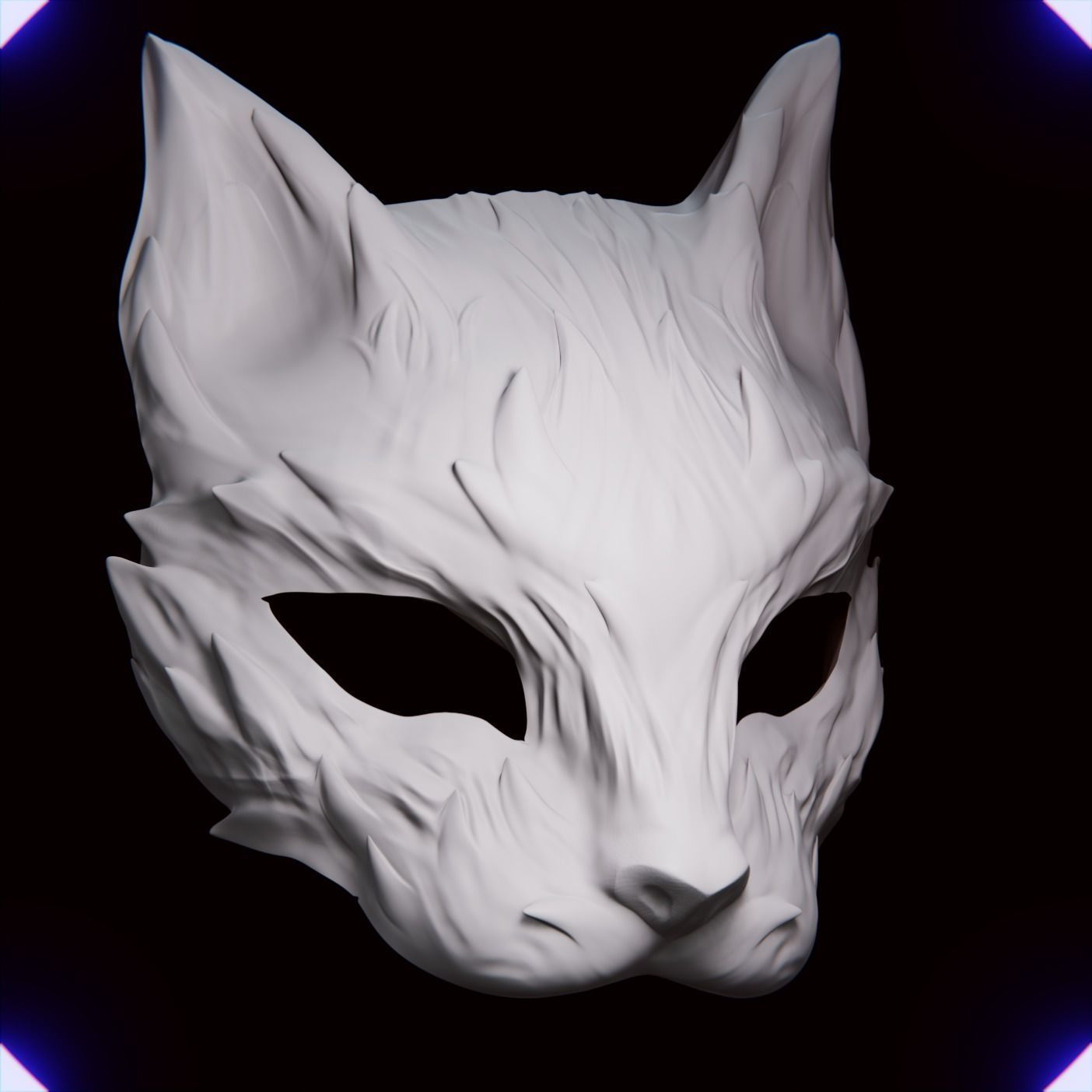 Cat Mask Mascara de Gato 3D print model_1