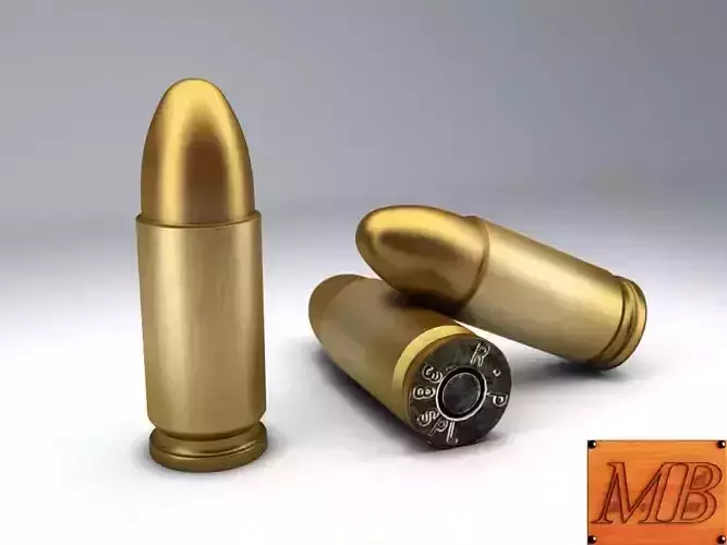 Bullet golden 3D model