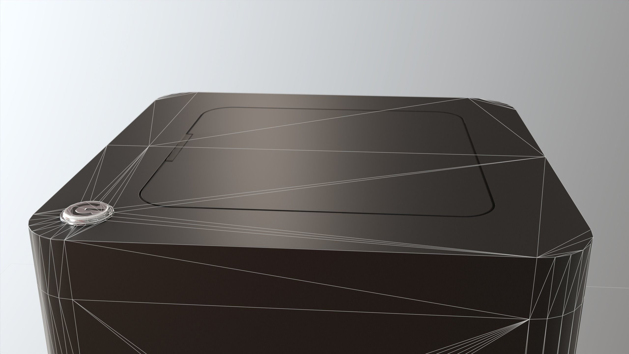 Coffe Machine Low-poly 3D model_10