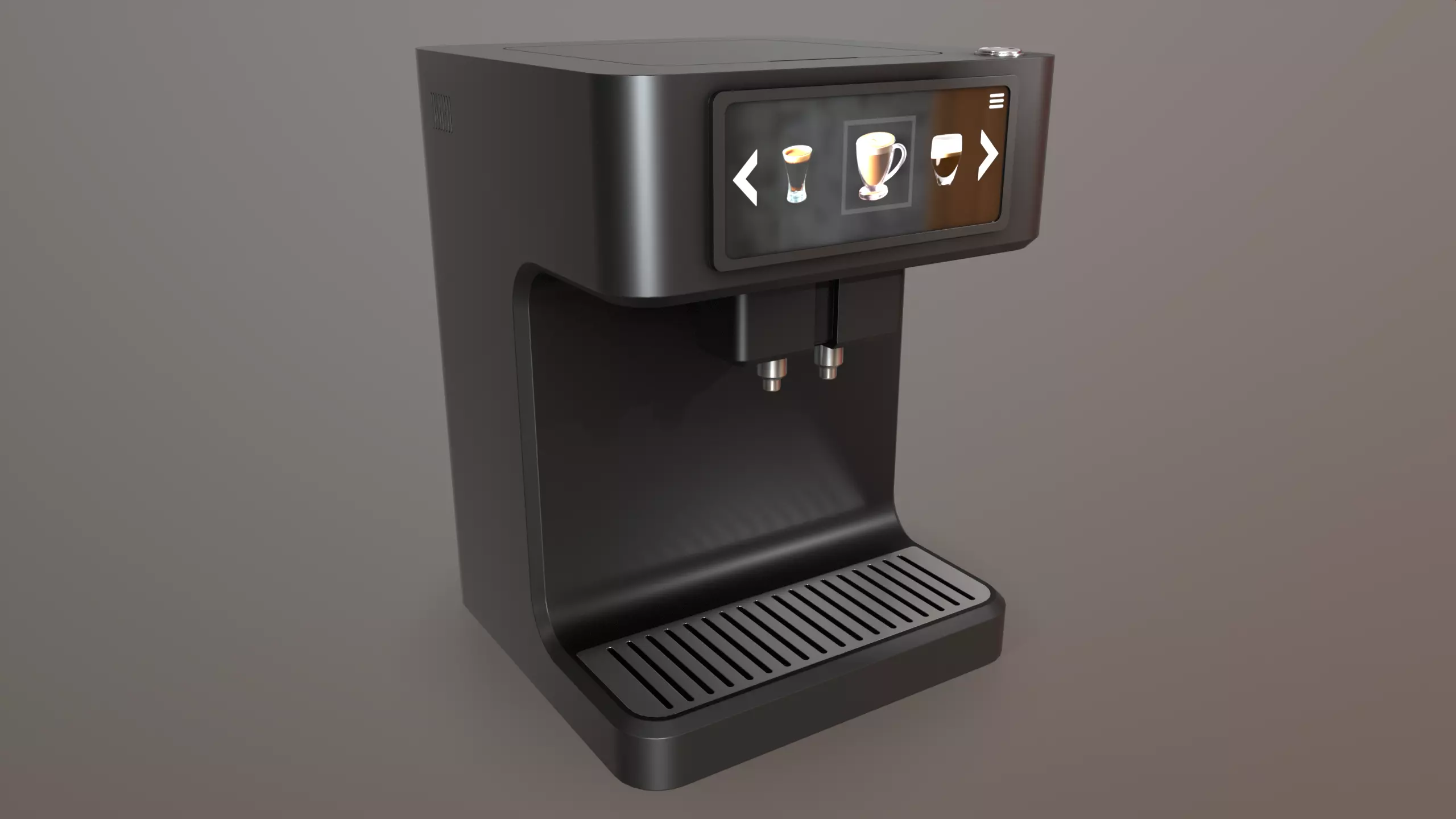 Coffe Machine Low-poly 3D model_0