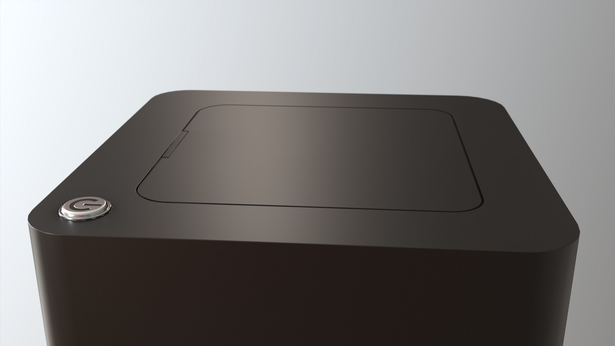 Coffe Machine Low-poly 3D model_9