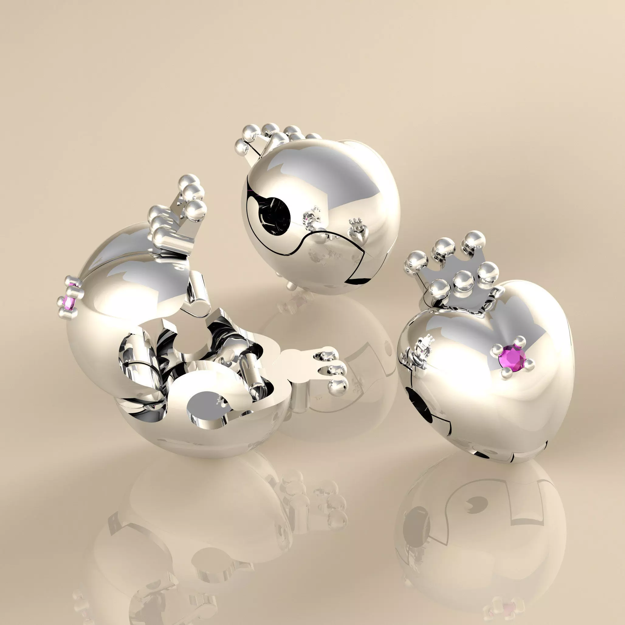 Berloque Fecho Coracao Martell 20062 3D print model