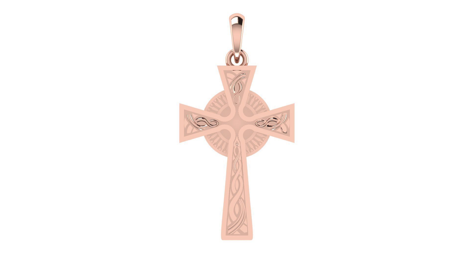 CROSS PENDANT CR208 3D print model_8