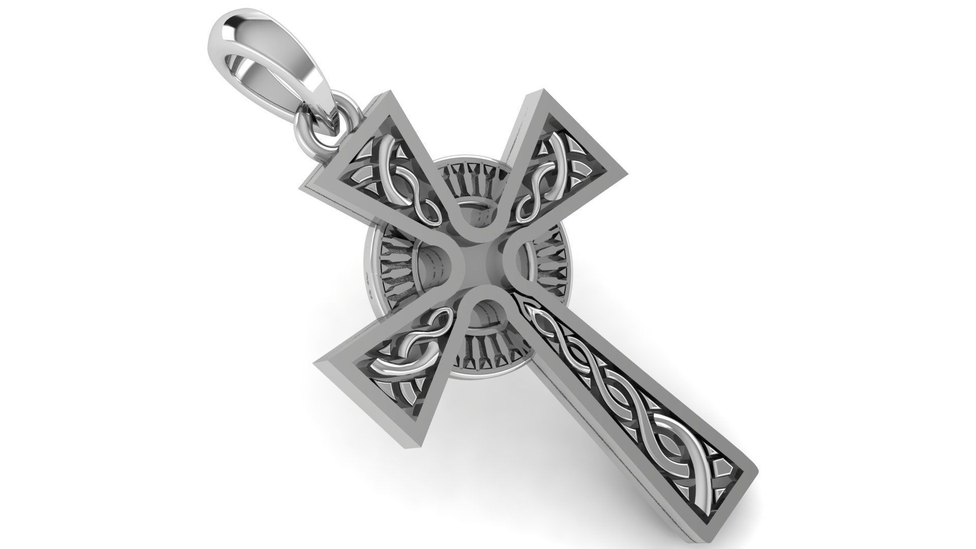 CROSS PENDANT CR208 3D print model_3