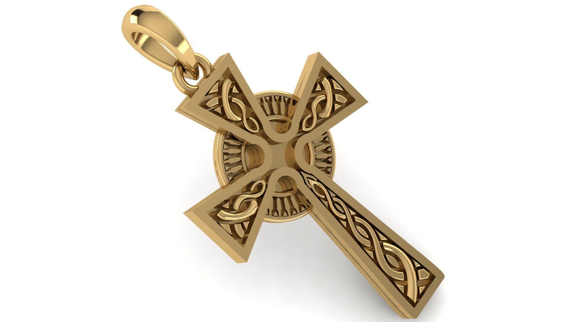 CROSS PENDANT CR208 3D print model_1