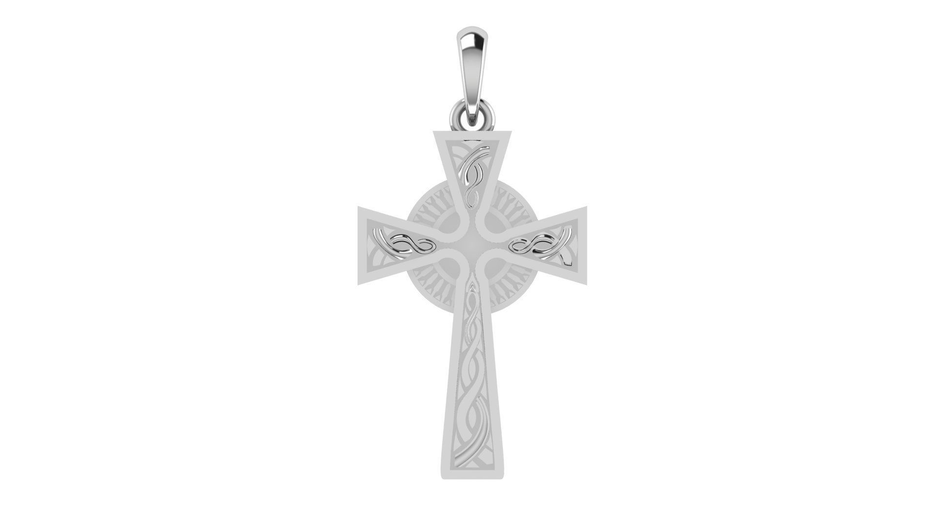 CROSS PENDANT CR208 3D print model_10