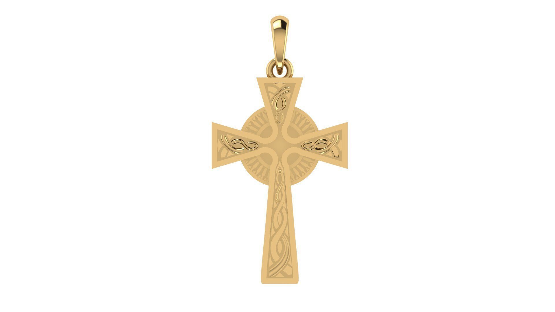CROSS PENDANT CR208 3D print model_13