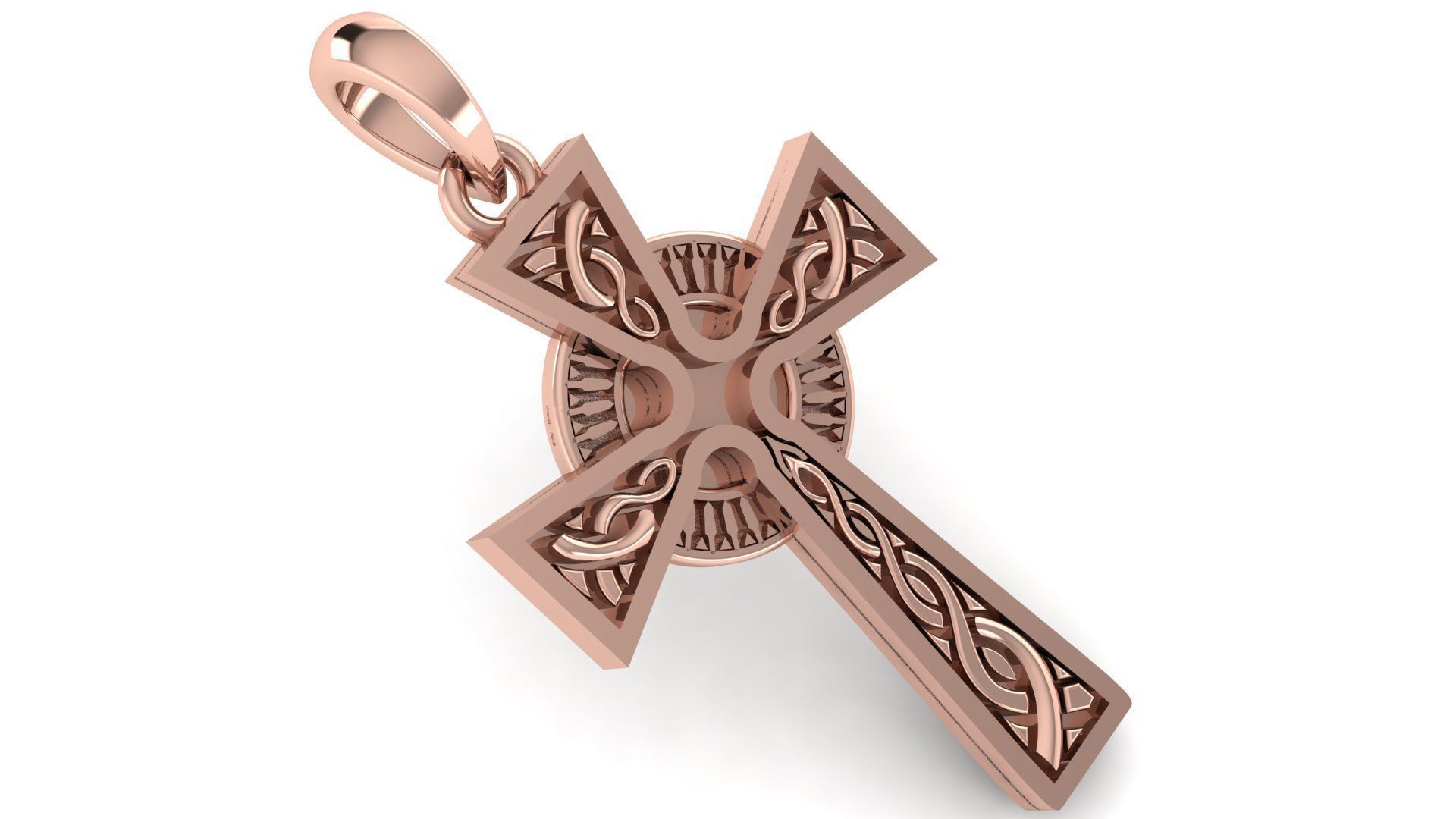 CROSS PENDANT CR208 3D print model_6