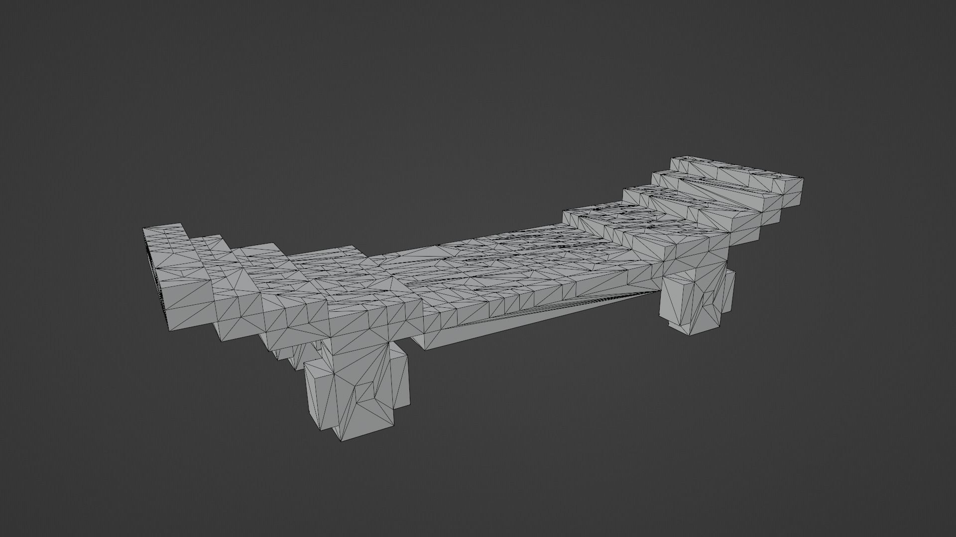 Voxel Pink Skateboard Low-poly 3D model_12