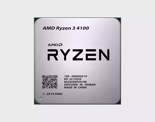 CPU AMD Ryzen 3 4100 Low-poly 3D model