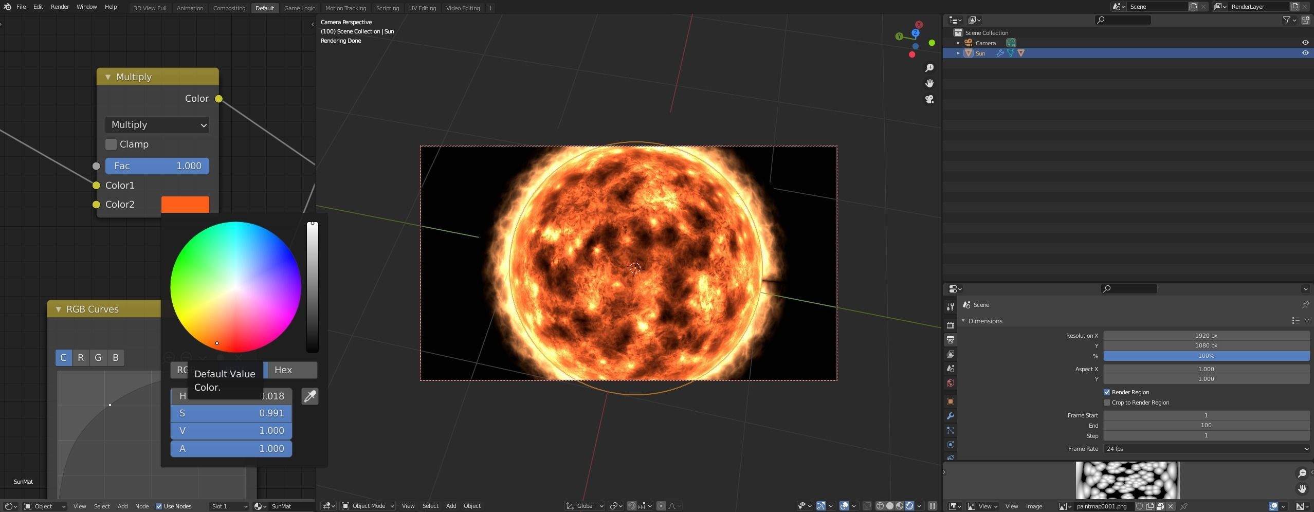 Full CG Sun 3D model_3