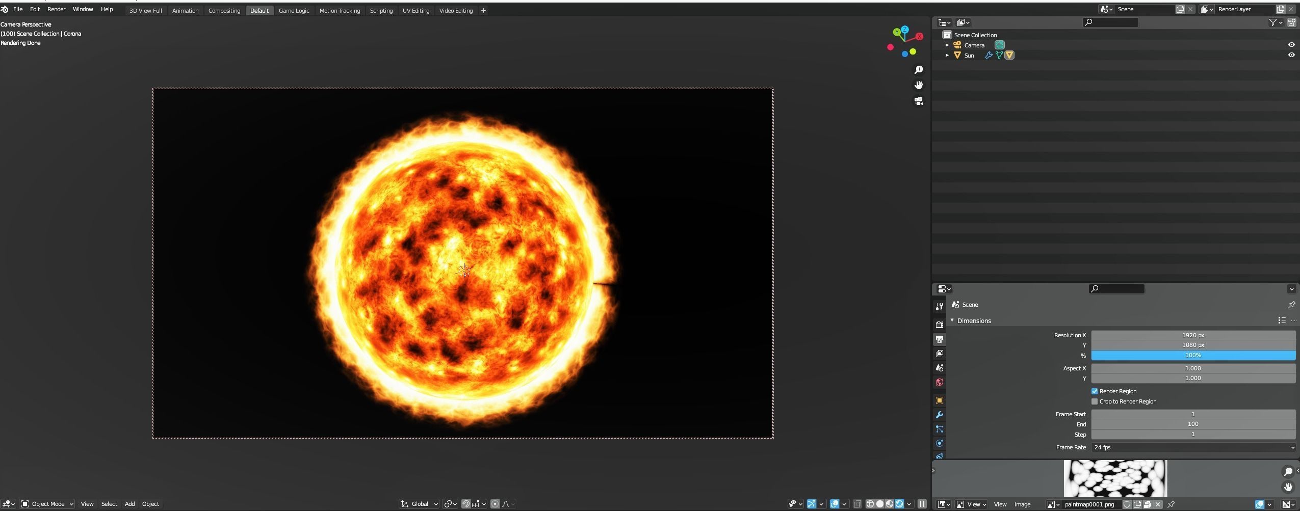 Full CG Sun 3D model_2