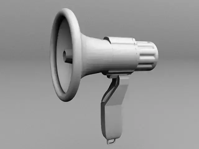 macrophone megaphone 3D model