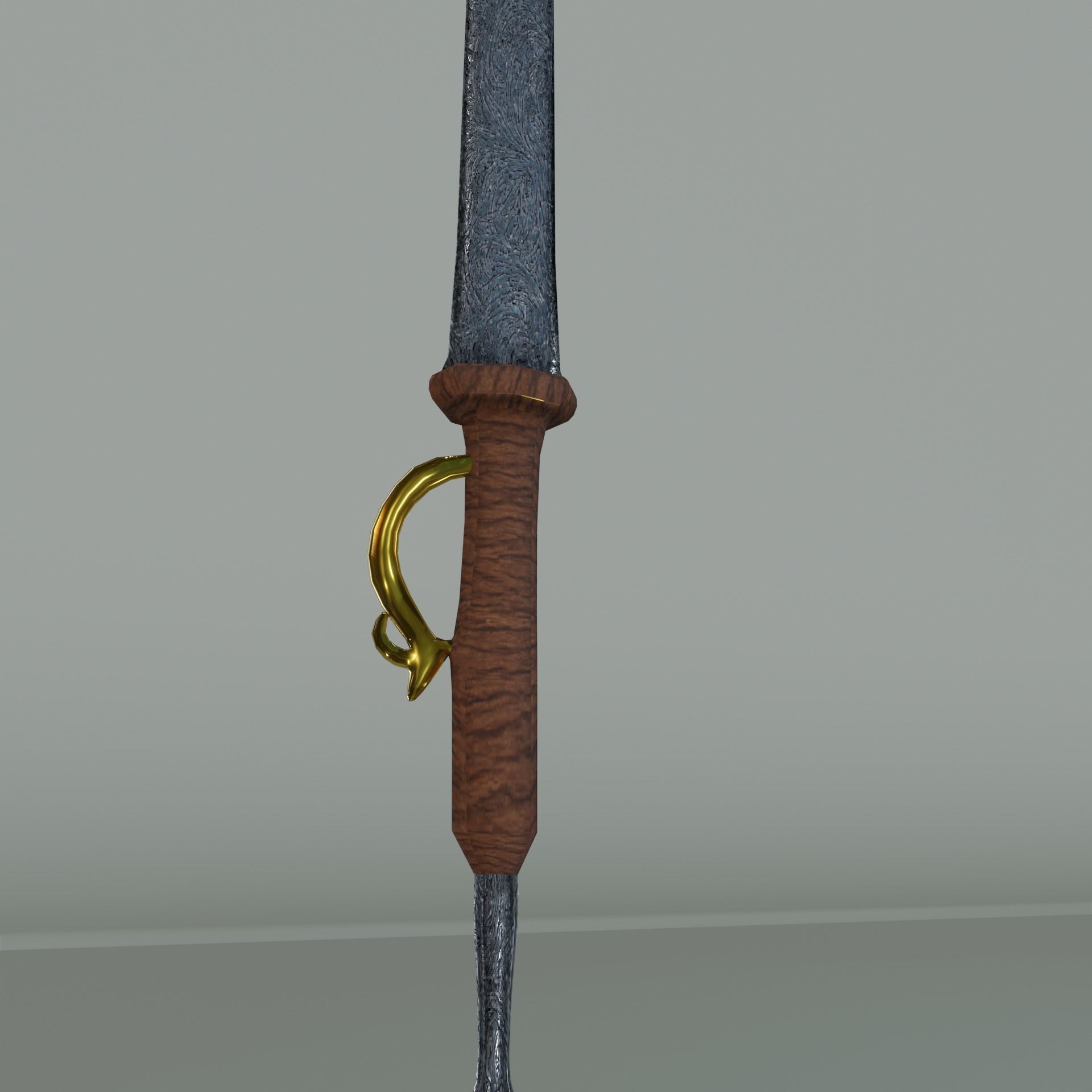 Low Poly Game Ready Stylized Sword Low-poly 3D model_4