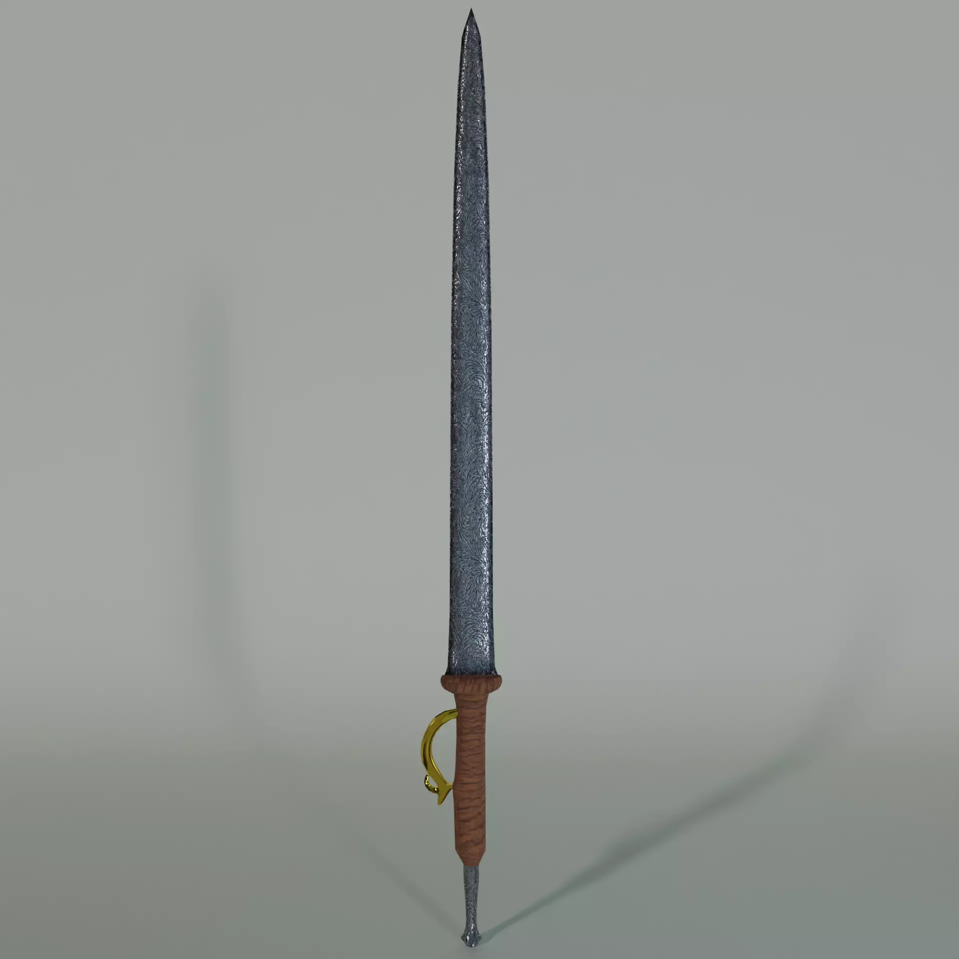Low Poly Game Ready Stylized Sword Low-poly 3D model_0