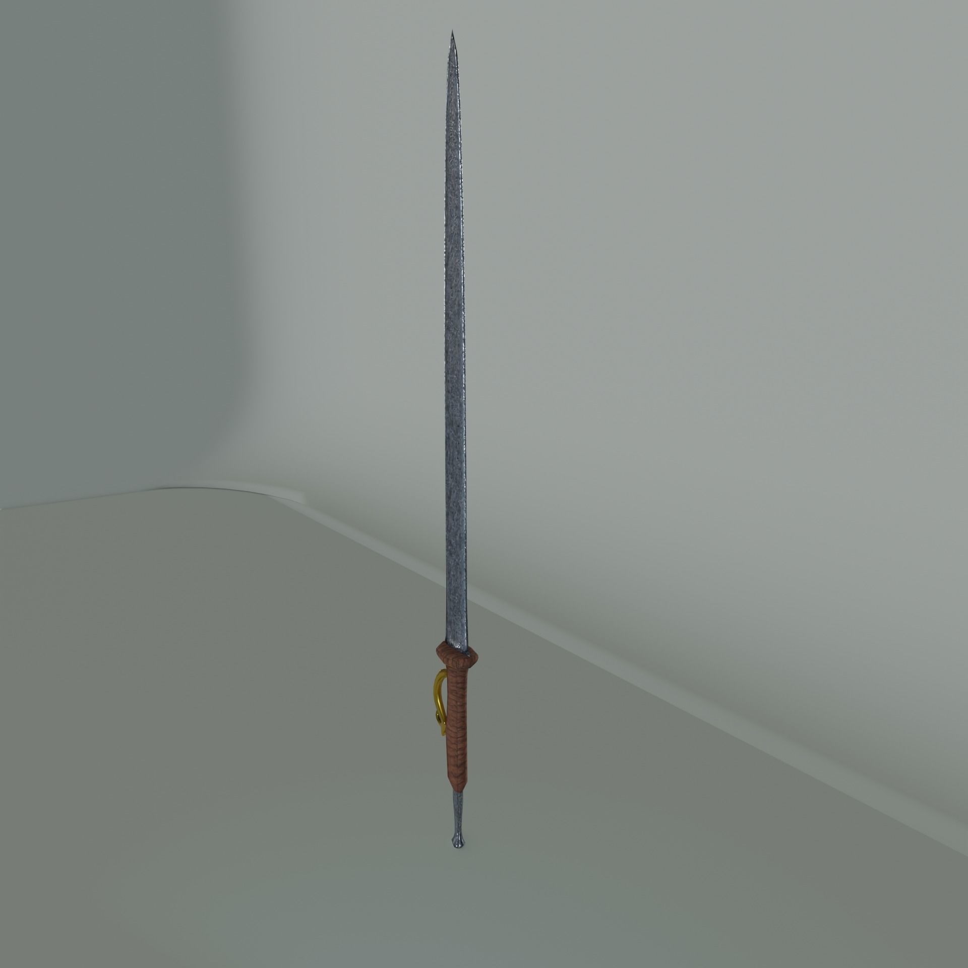 Low Poly Game Ready Stylized Sword Low-poly 3D model_2