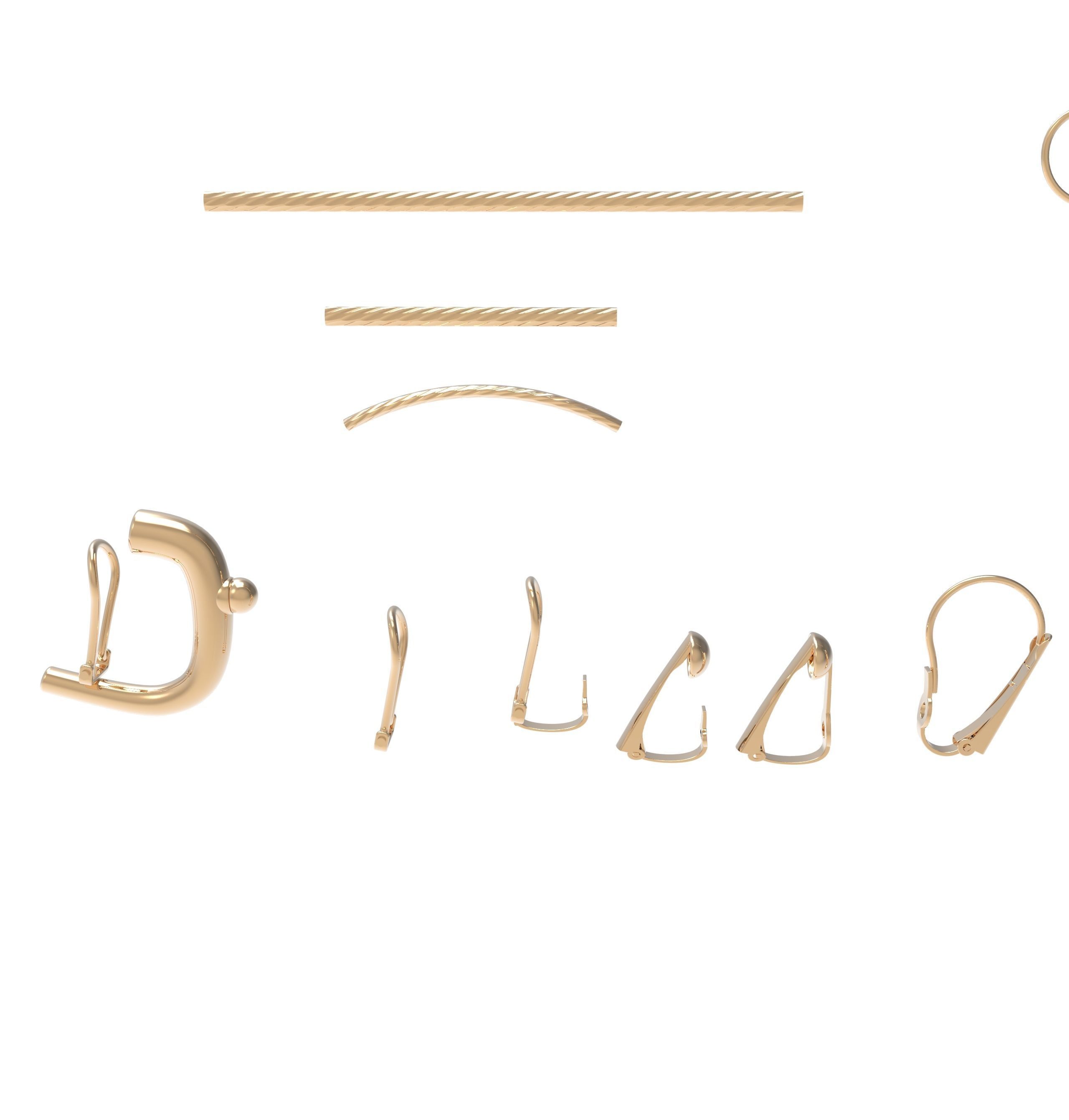 Jewelry design various source 3D print model_1