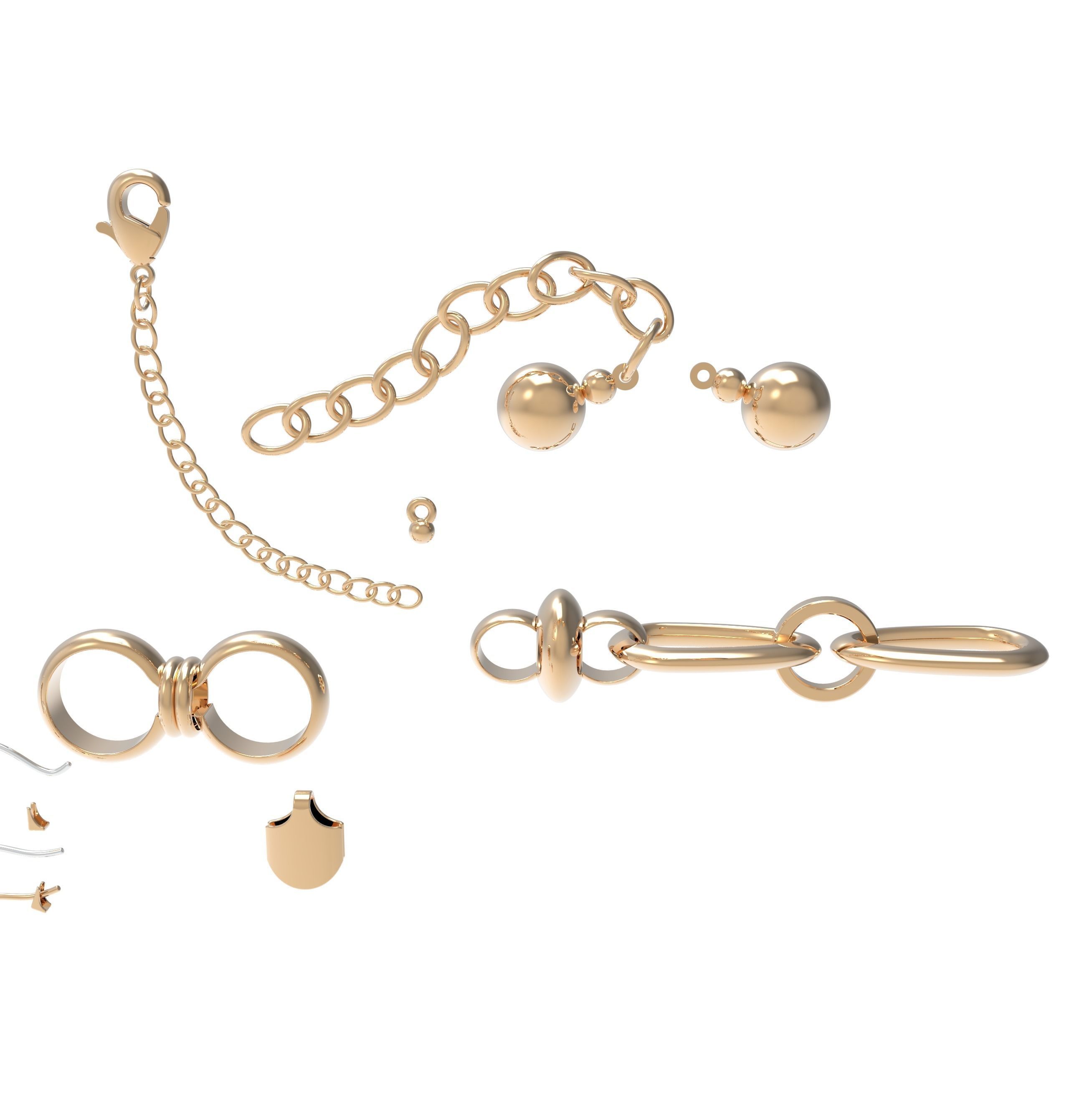 Jewelry design various source 3D print model_3