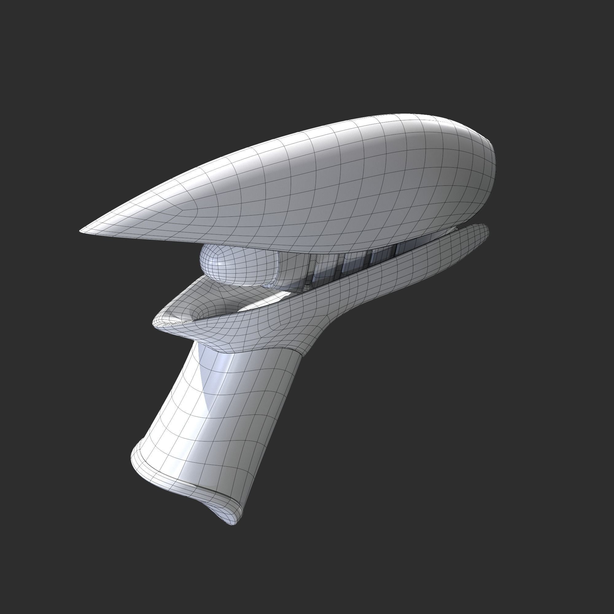 Portal Pistol Low-poly 3D model_10