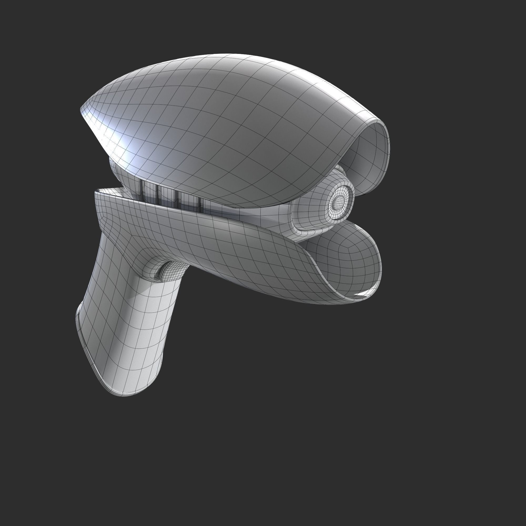 Portal Pistol Low-poly 3D model_7