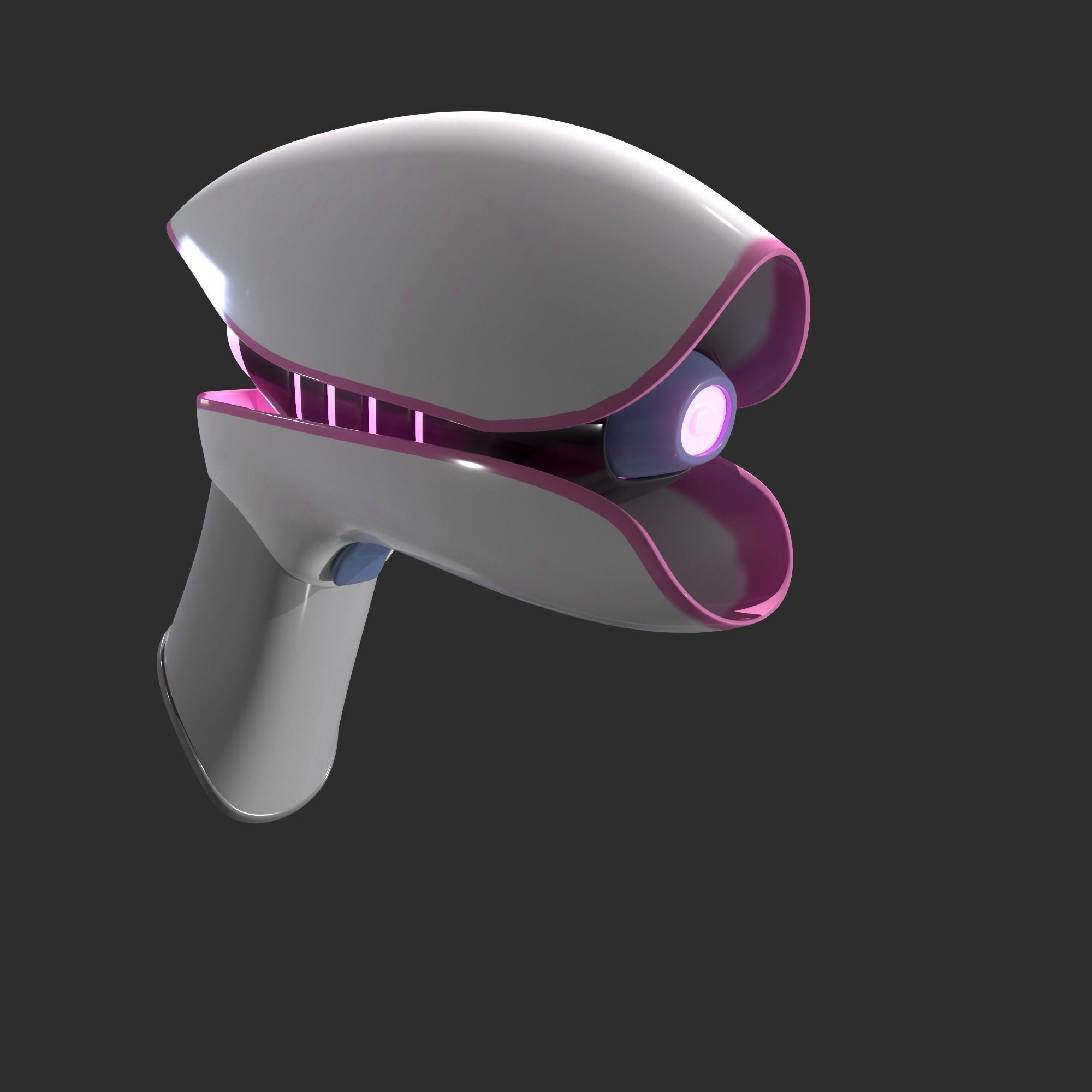 Portal Pistol Low-poly 3D model_2