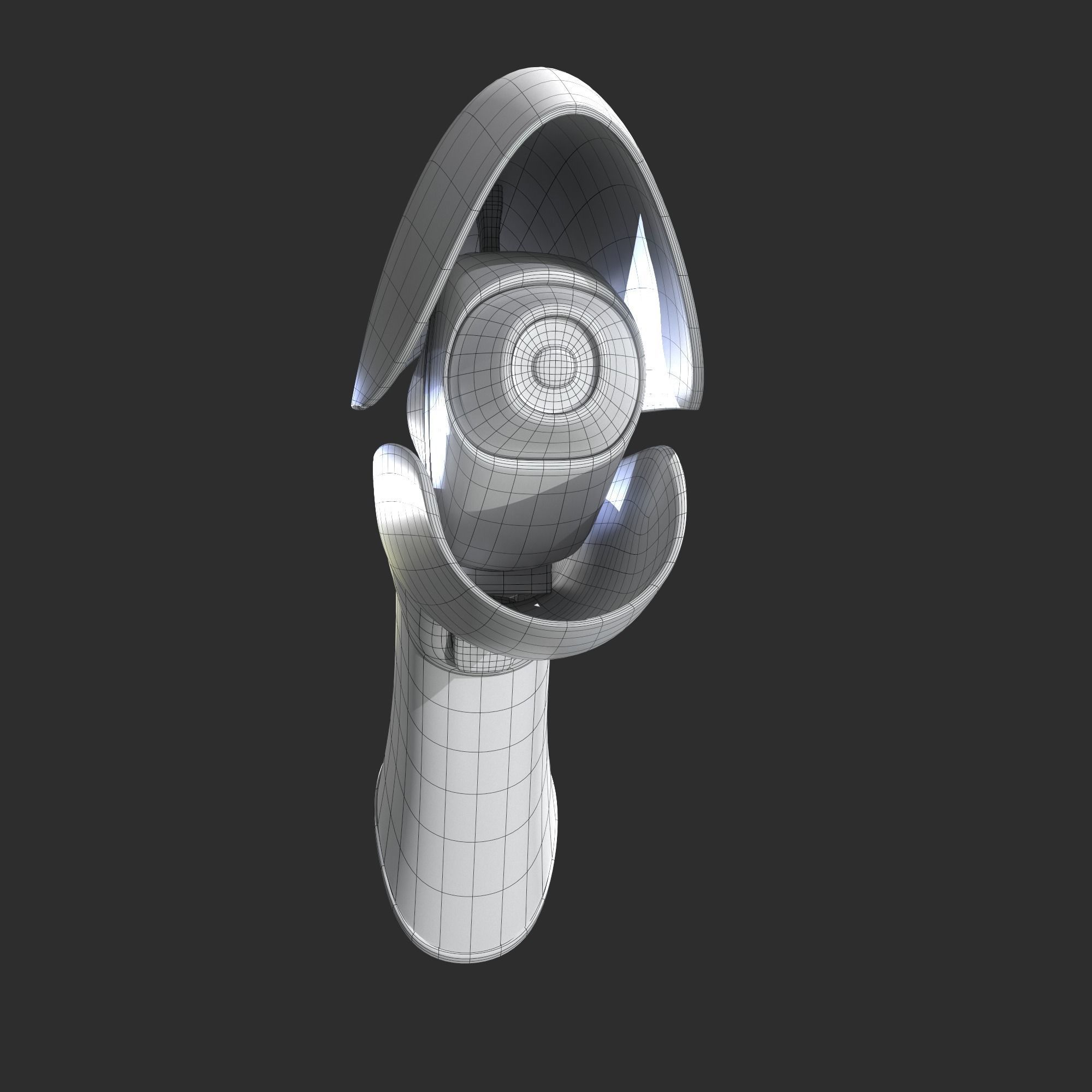 Portal Pistol Low-poly 3D model_8