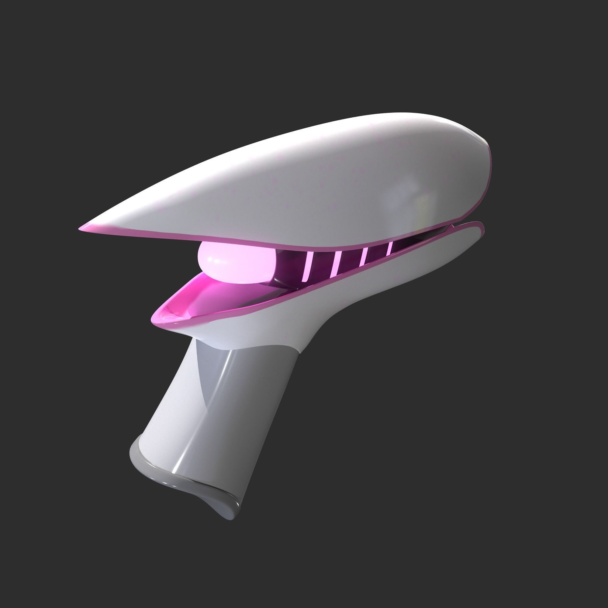 Portal Pistol Low-poly 3D model_5