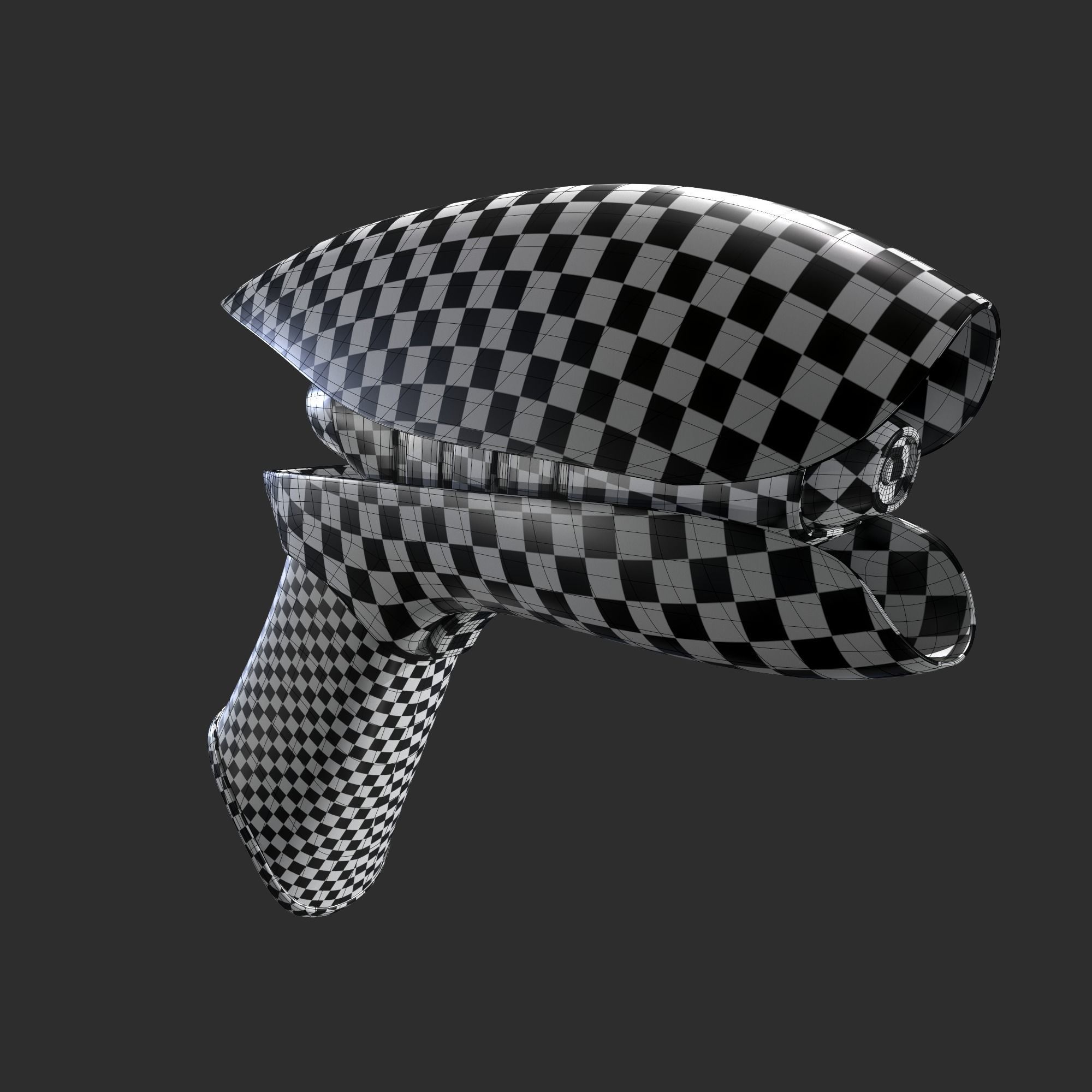 Portal Pistol Low-poly 3D model_11