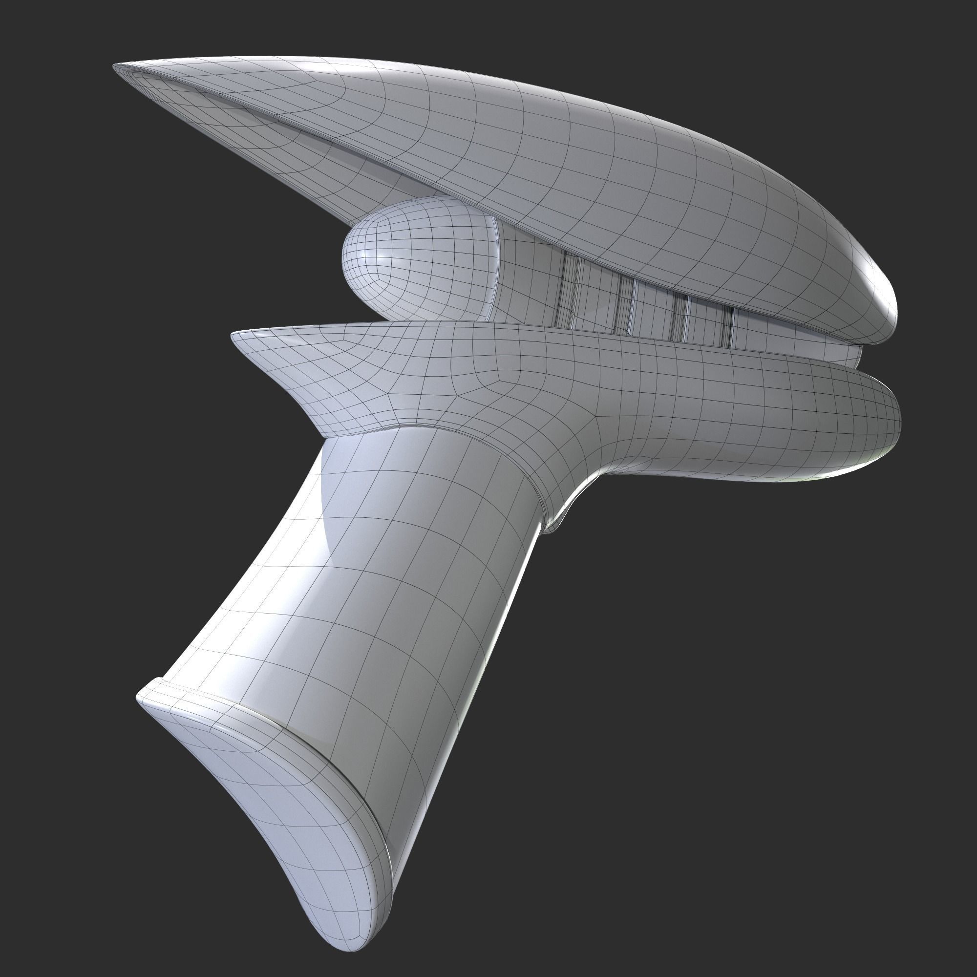 Portal Pistol Low-poly 3D model_9