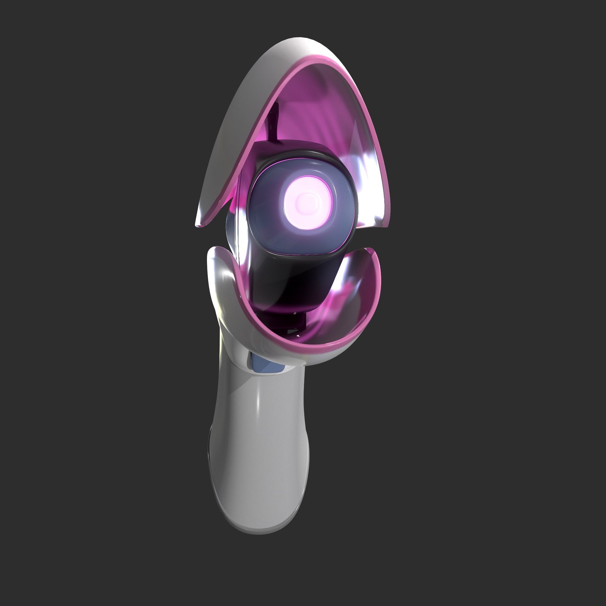 Portal Pistol Low-poly 3D model_3