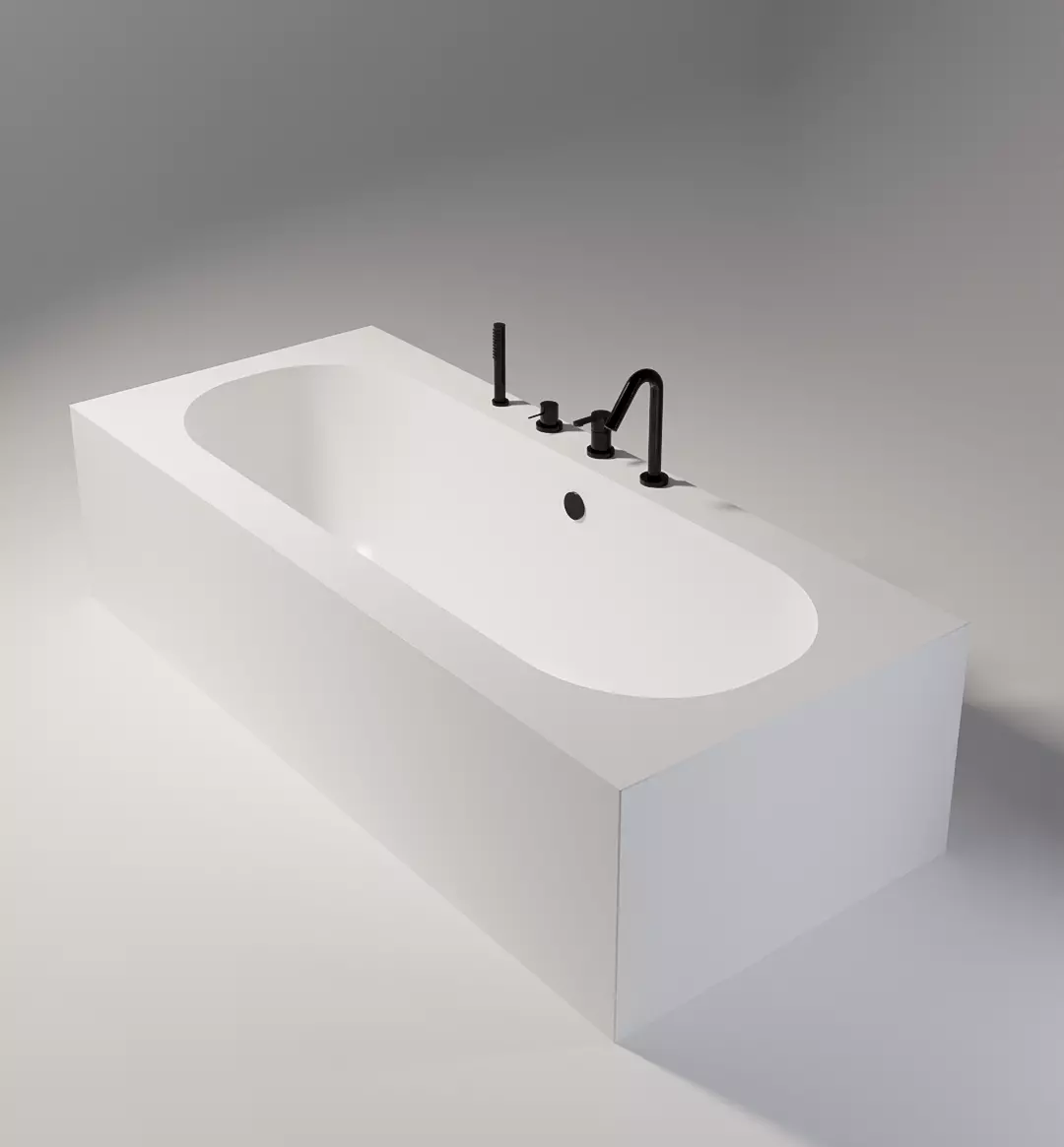 Bathtub HIMACS Taps Rubinetterie Treemme 3D model