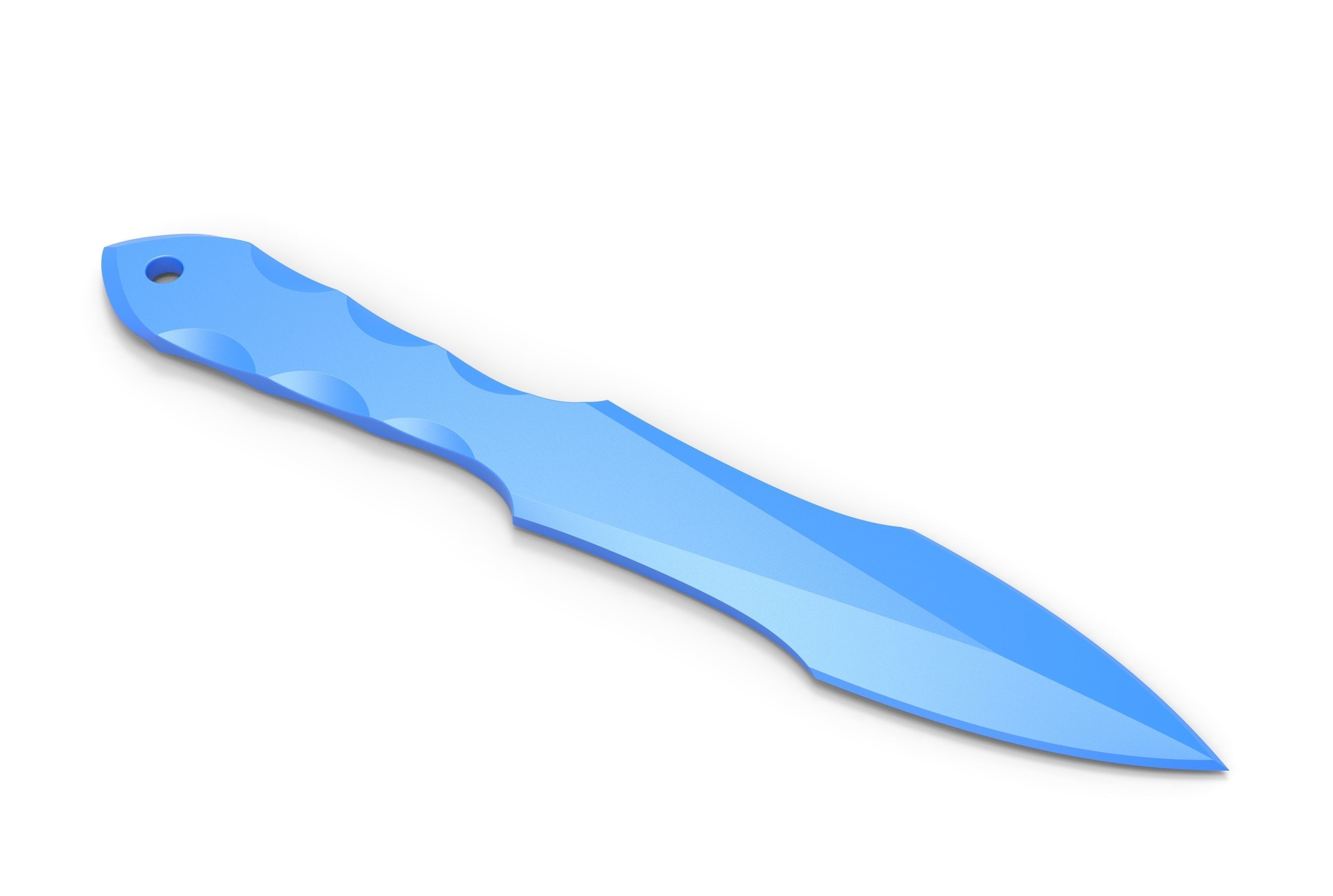 Throwing knife 3D print model_2