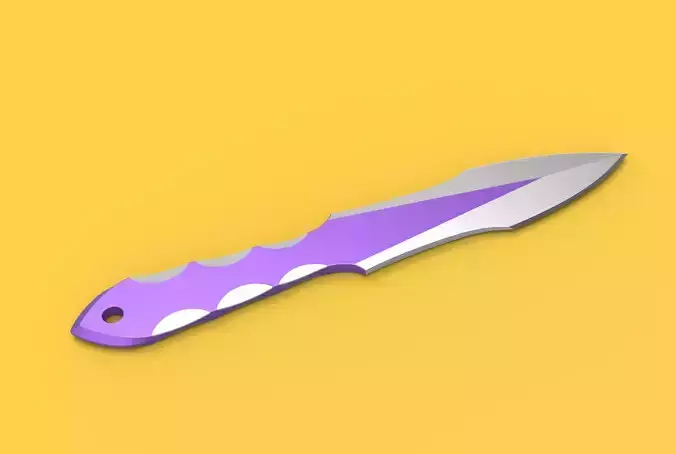 Throwing knife 3D print model