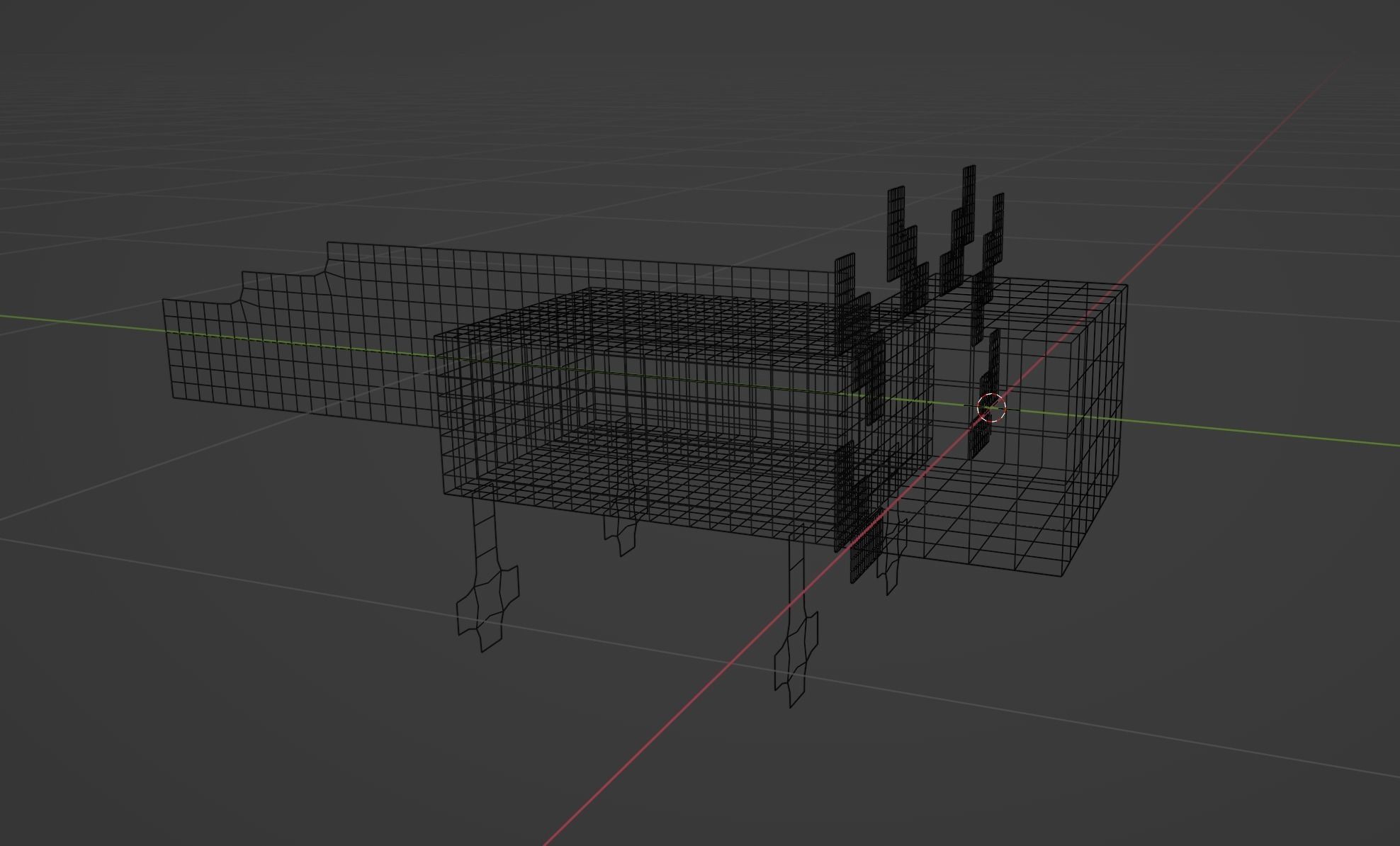 Mineraft Axolotl Rigged Low-poly 3D model_36