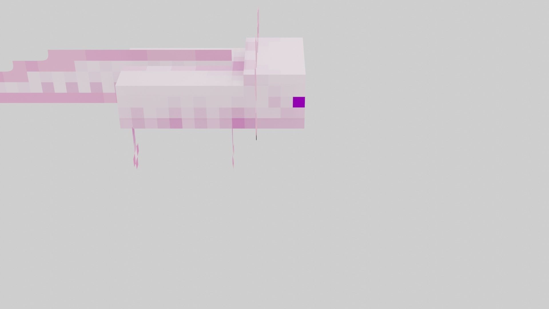 Mineraft Axolotl Rigged Low-poly 3D model_13