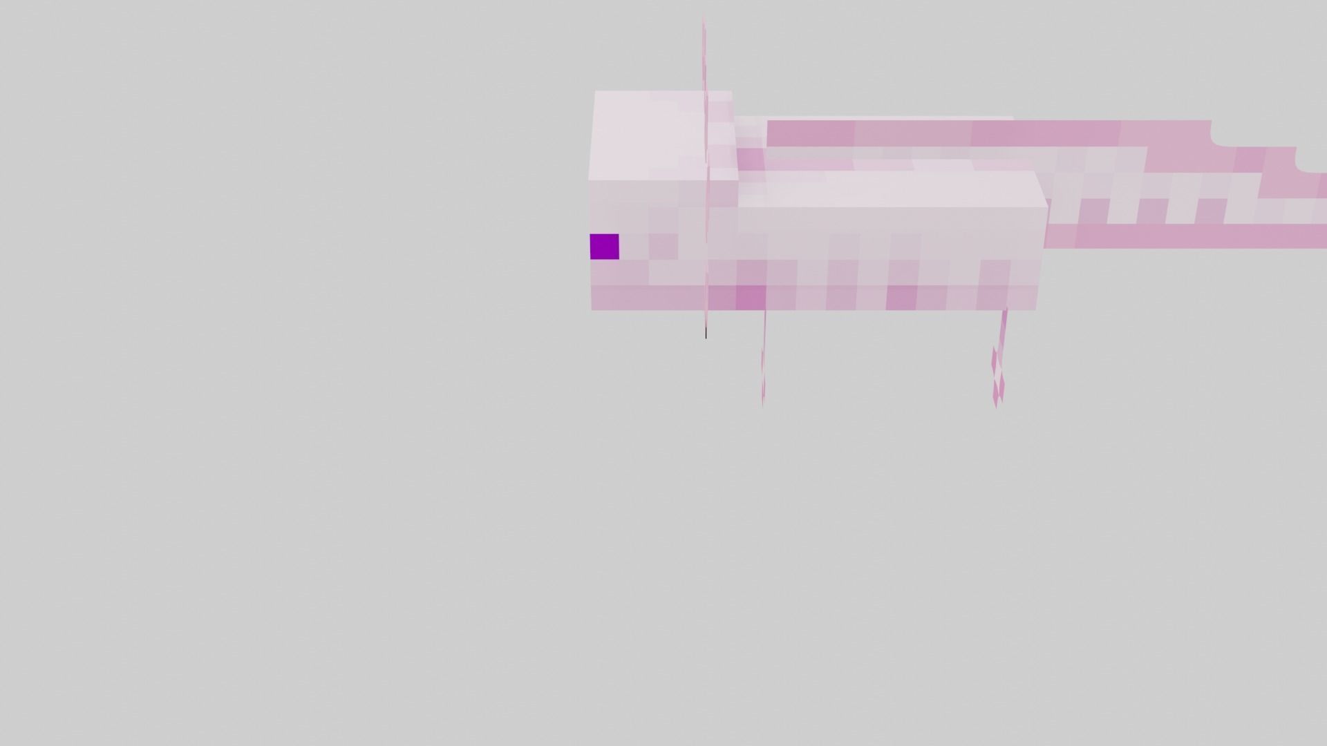 Mineraft Axolotl Rigged Low-poly 3D model_30