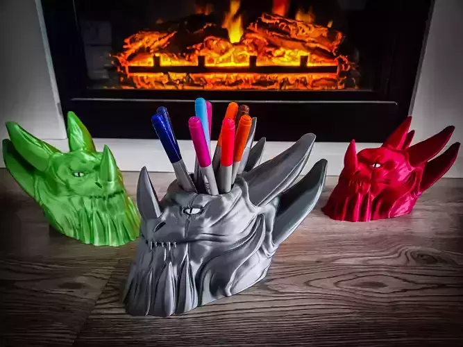 Dragon Head Pen Pencil Holder Pack