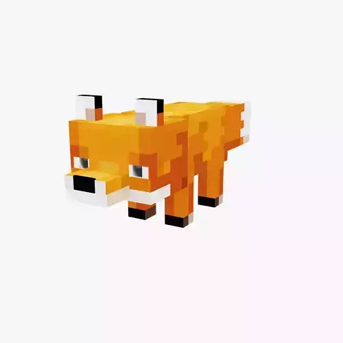 Minecraft Fox Rigged