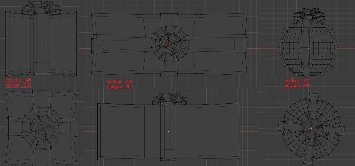 GIFT - THREE DIFFERENT DESIGNS Low-poly 3D model_3