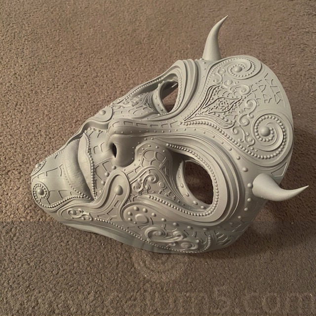 The Mask and free optional stand 3D print model_29