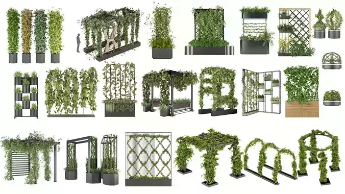 Collection plant vol 02 - fitowall - ertical  