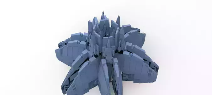 Sci-Fi Flower ring 6 