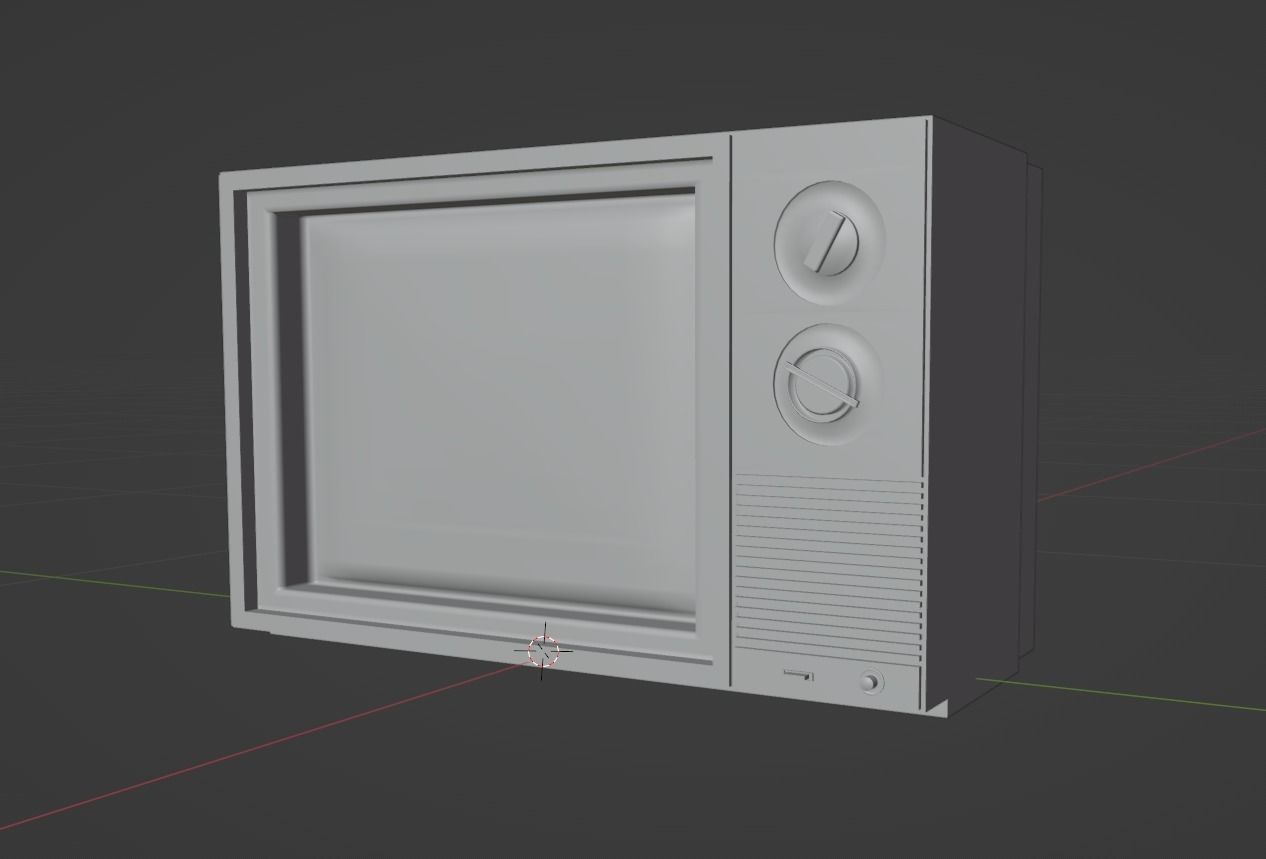 OLD VINTAGE SHARP 13LM16 TV 3D MODEL Free 3D model_8