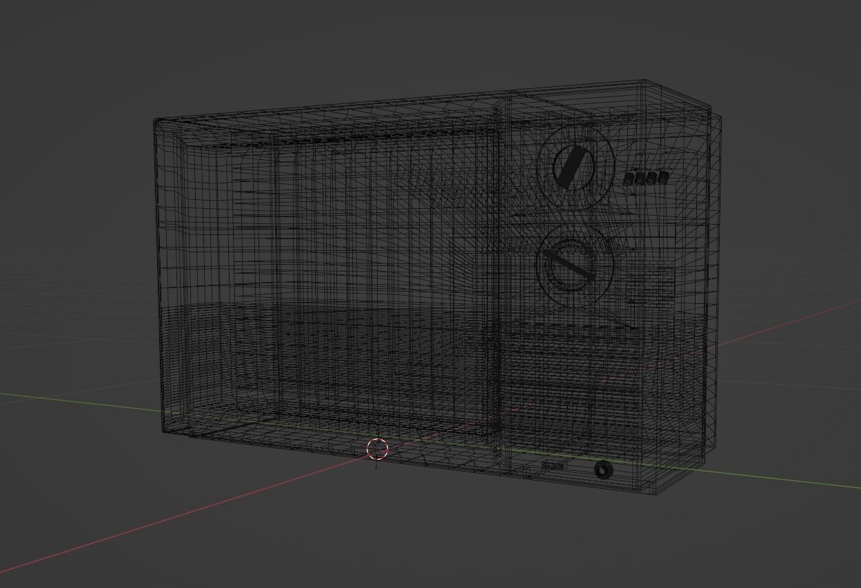 OLD VINTAGE SHARP 13LM16 TV 3D MODEL Free 3D model_9