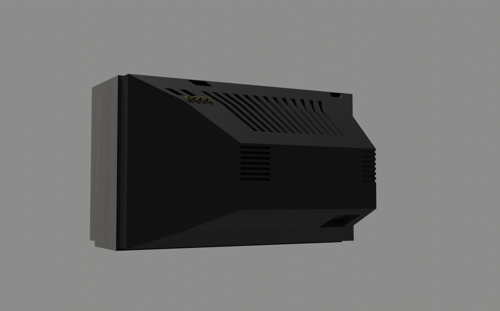 OLD VINTAGE SHARP 13LM16 TV 3D MODEL Free 3D model_5