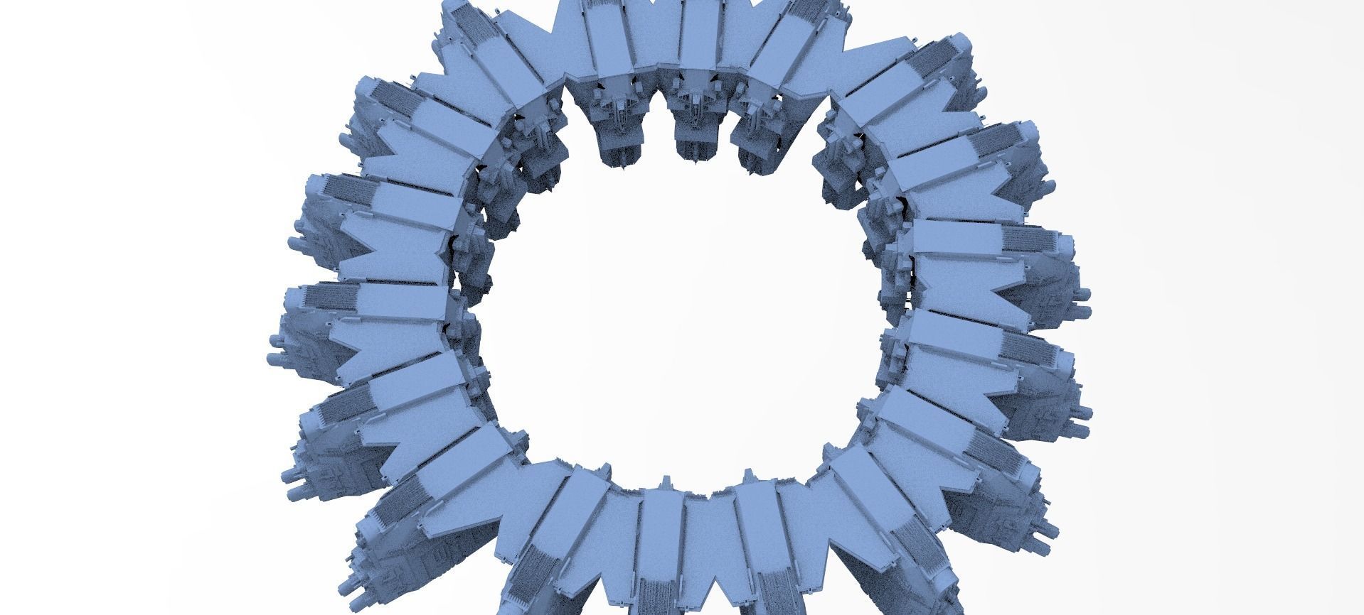 Sci-Fi dark Platforms 2  3D model_1