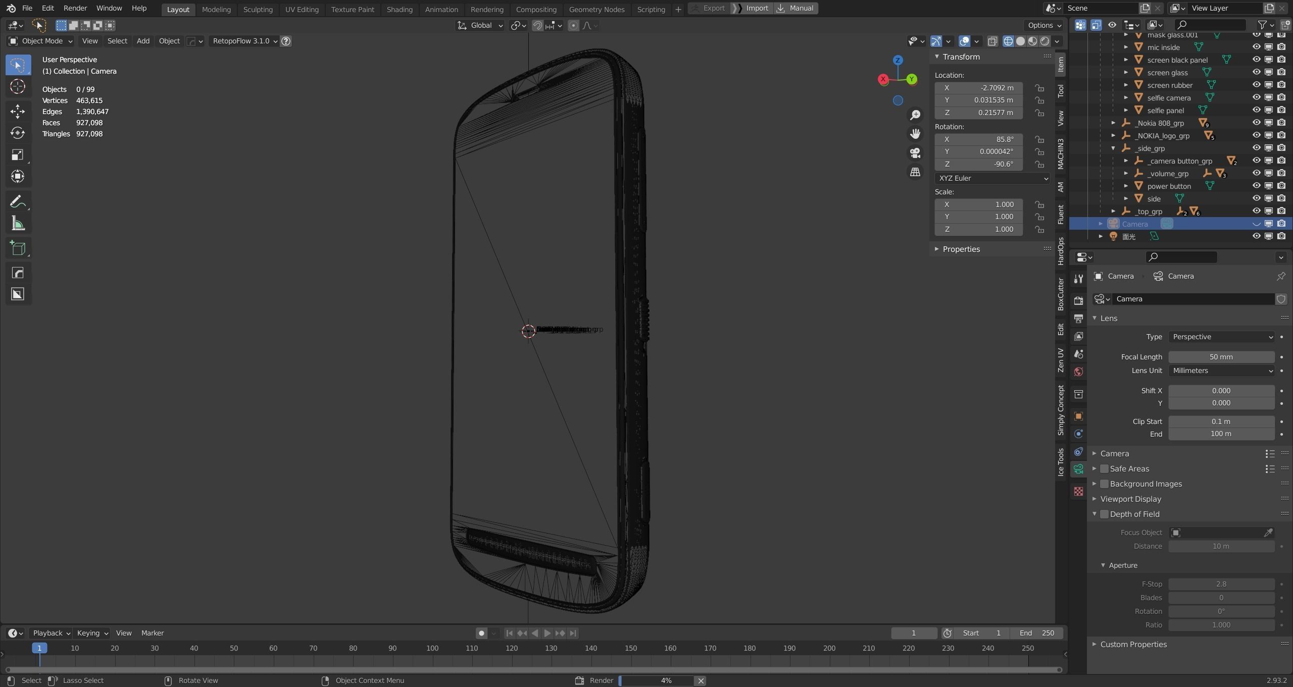 Nokia 808 Pureview Saipan last fusion high model 3D model_27