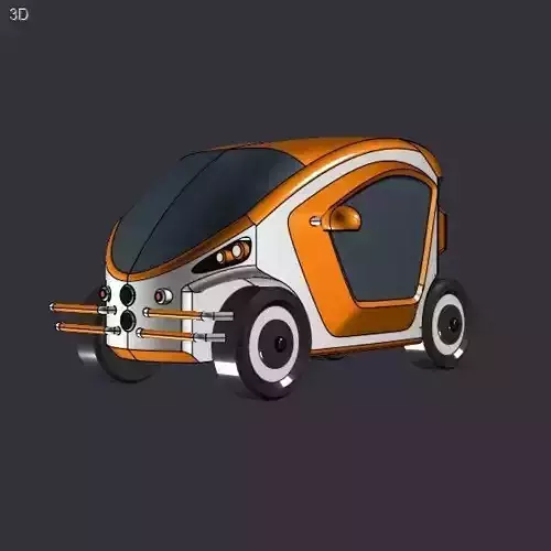Electric toycar concept 3D print model