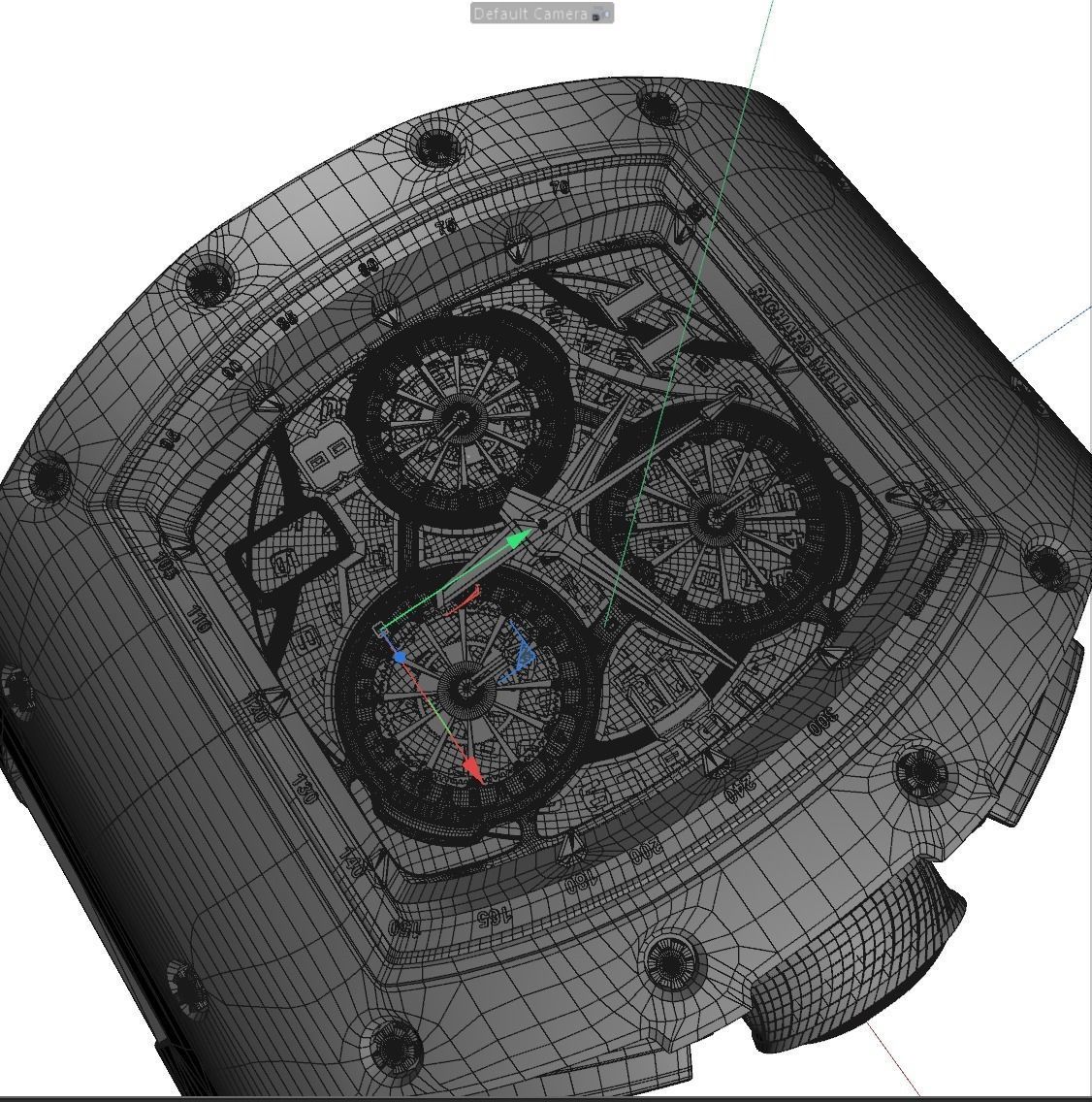 Richard Mille  watch 3d model 3D model_3