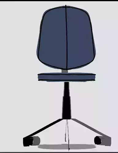 Testofficechair office chair on casters 3D model